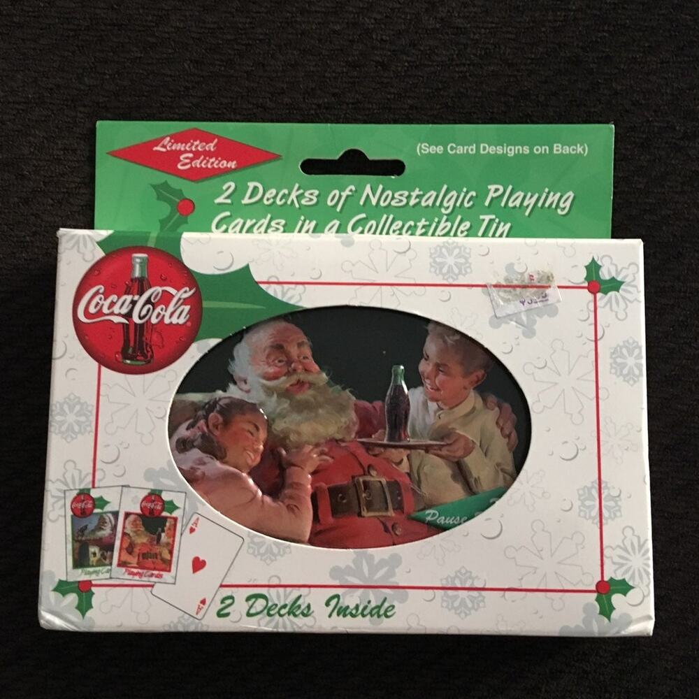 Limited addition Coca-Cola 2 Decks with hard case.